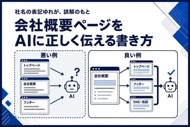 会社概要ページをAIに正しく伝える書き方